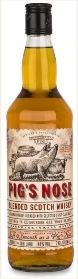 Revue du whisky écossais mélangé Pig's Nose