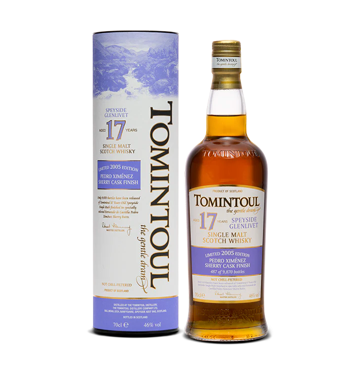 Tomintoul 17 Year Old PX Sherry Single Malt Scotch Whisky Review