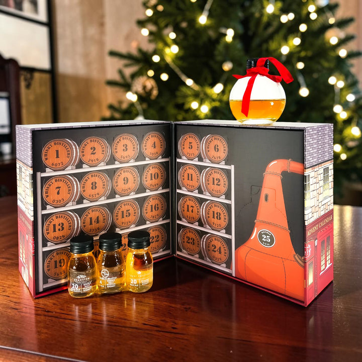 25 Day Scotch Whisky Advent Calendar. Includes Glass Bauble for Day 25 &amp; Tasting Videos