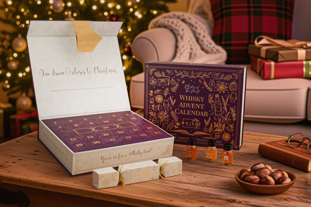 Whisky Advent Calendar - 25 Days. Whiskey From Round the World. Scotch|Japanese|USA|World WhiskyIncludes Christmas Cracker &amp; Online Videos