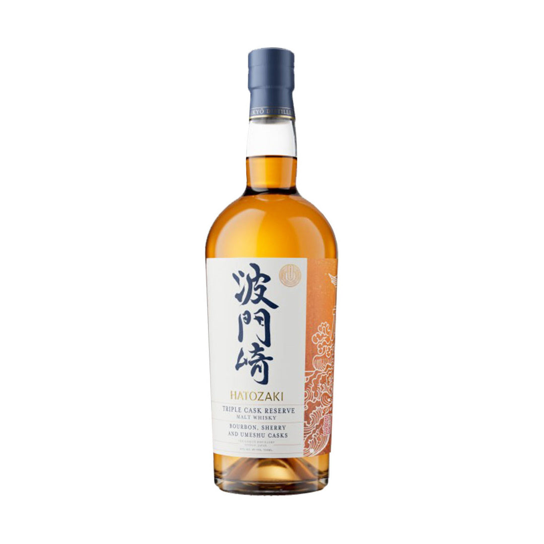 Hatozaki Triple Cask Reserve malt whisky bottle