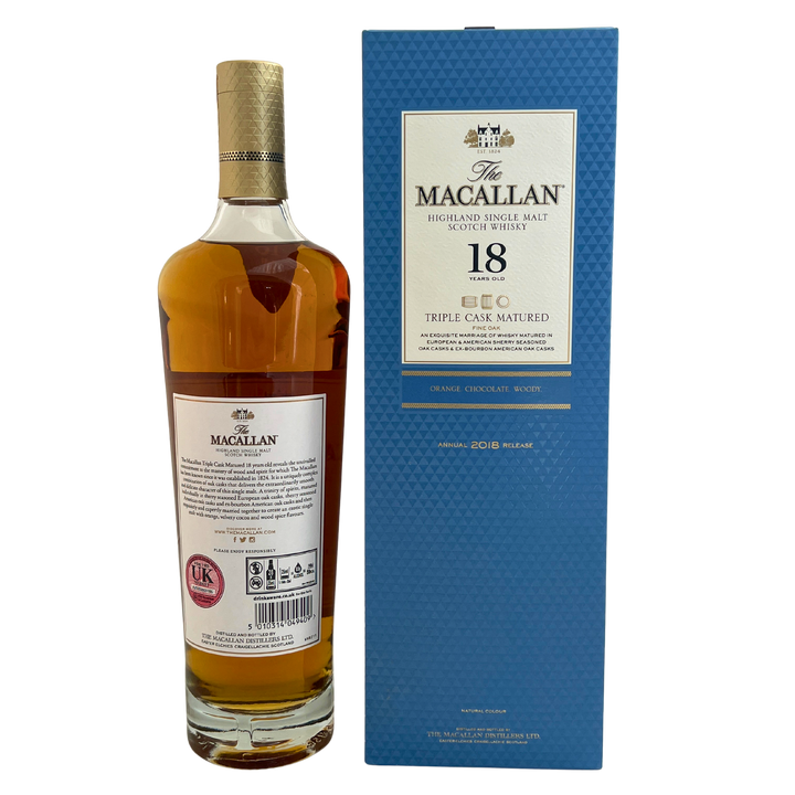 Macallan 18 Year Old Triple Cask Annual 2018 Release 70cl 43% ABV