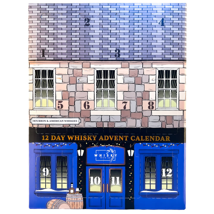 12 Day American Whiskey Advent Calendar.  12 Premium American Whiskies and Bourbons with Tasting Videos