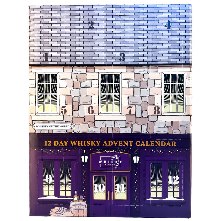 12 Day Whiskey Advent Calendar.  Scotch|American|Irish Whiskies with Tasting Videos