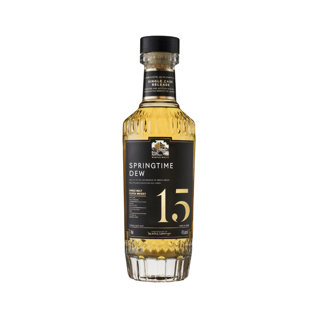Wemyss Malts Springtime Dew 15 Year Old Auchroisk single malt whisky bottle