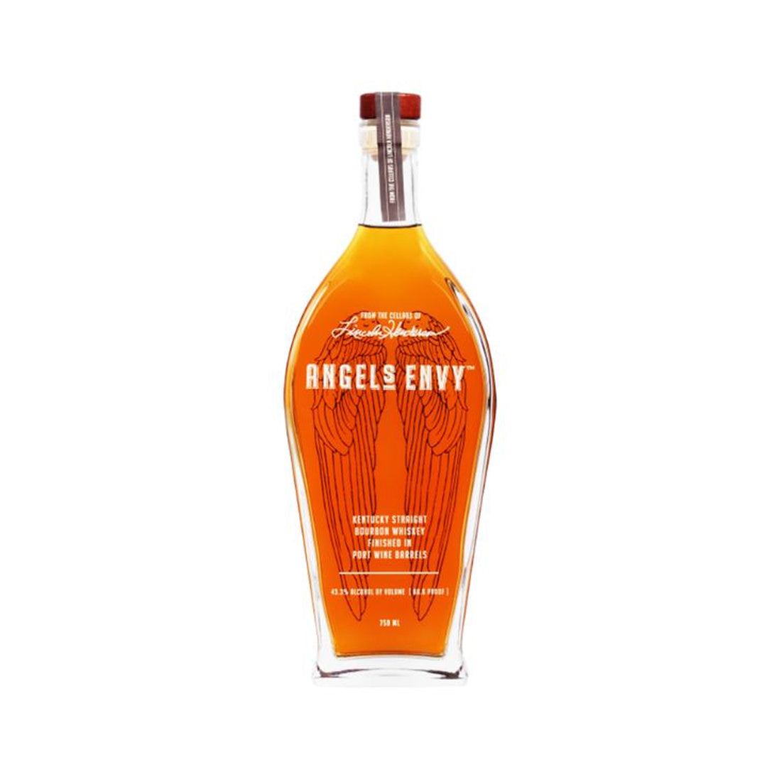 Angel's Envy Kentucky straight bourbon whiskey finished in port wine barrels bottle