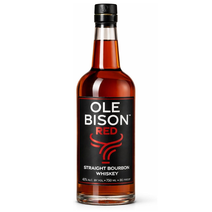 Ole Bison Red Straight Bourbon Whiskey bottle