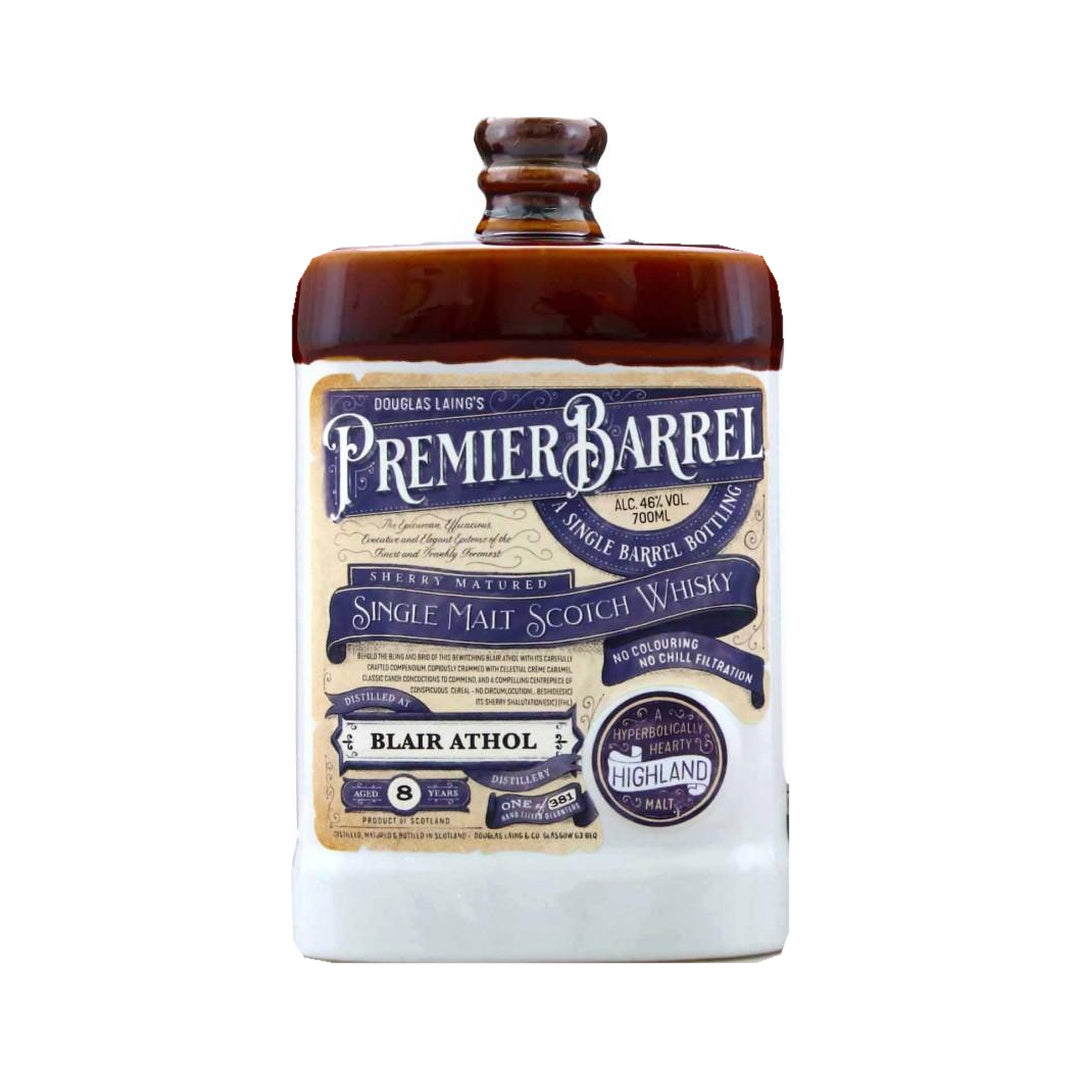 Blair Athol 8 Year Old Douglas Laing Premier Barrel single malt Scotch whisky bottle