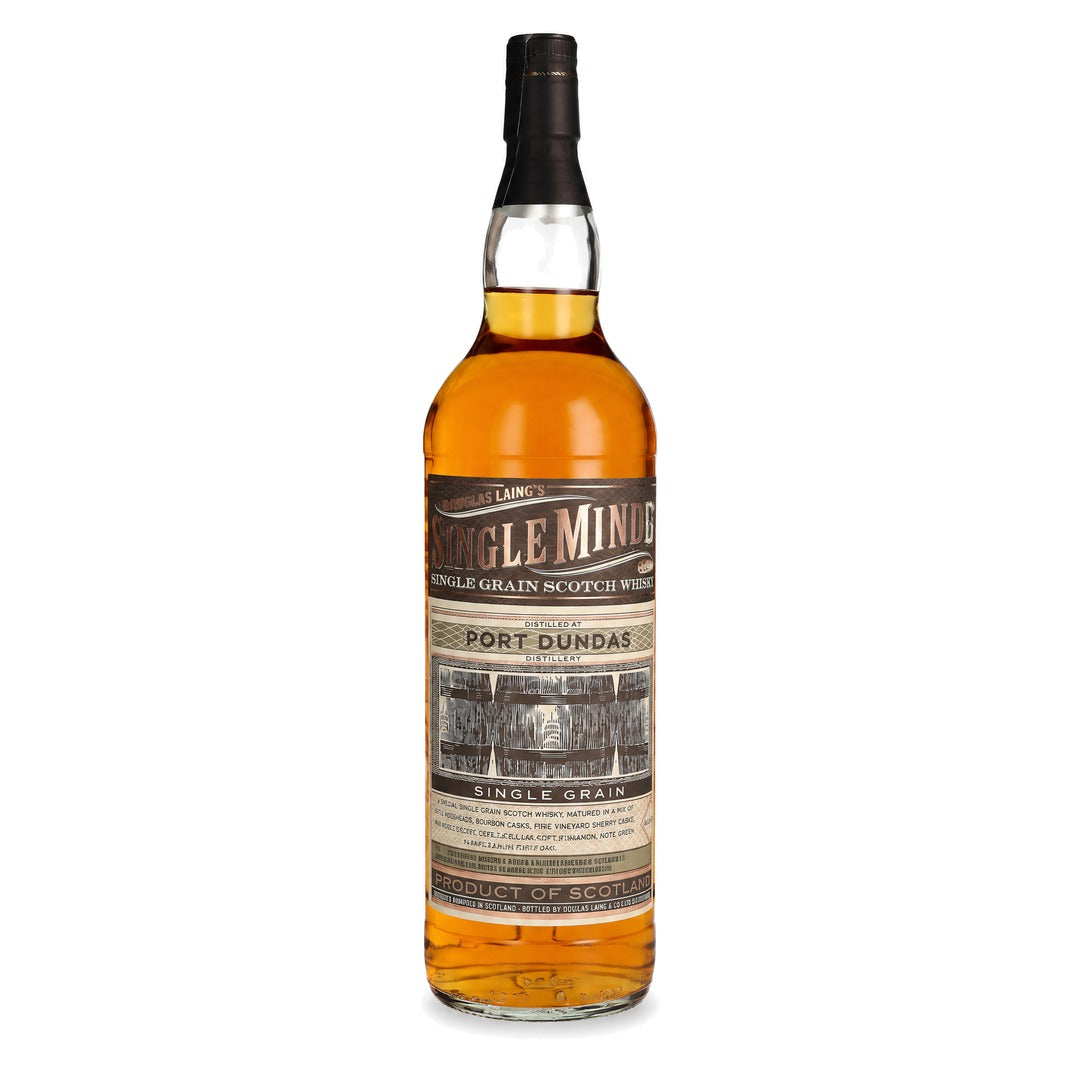 Port Dundas 16 Year Old Douglas Laing Single Minded single grain Scotch whisky bottle