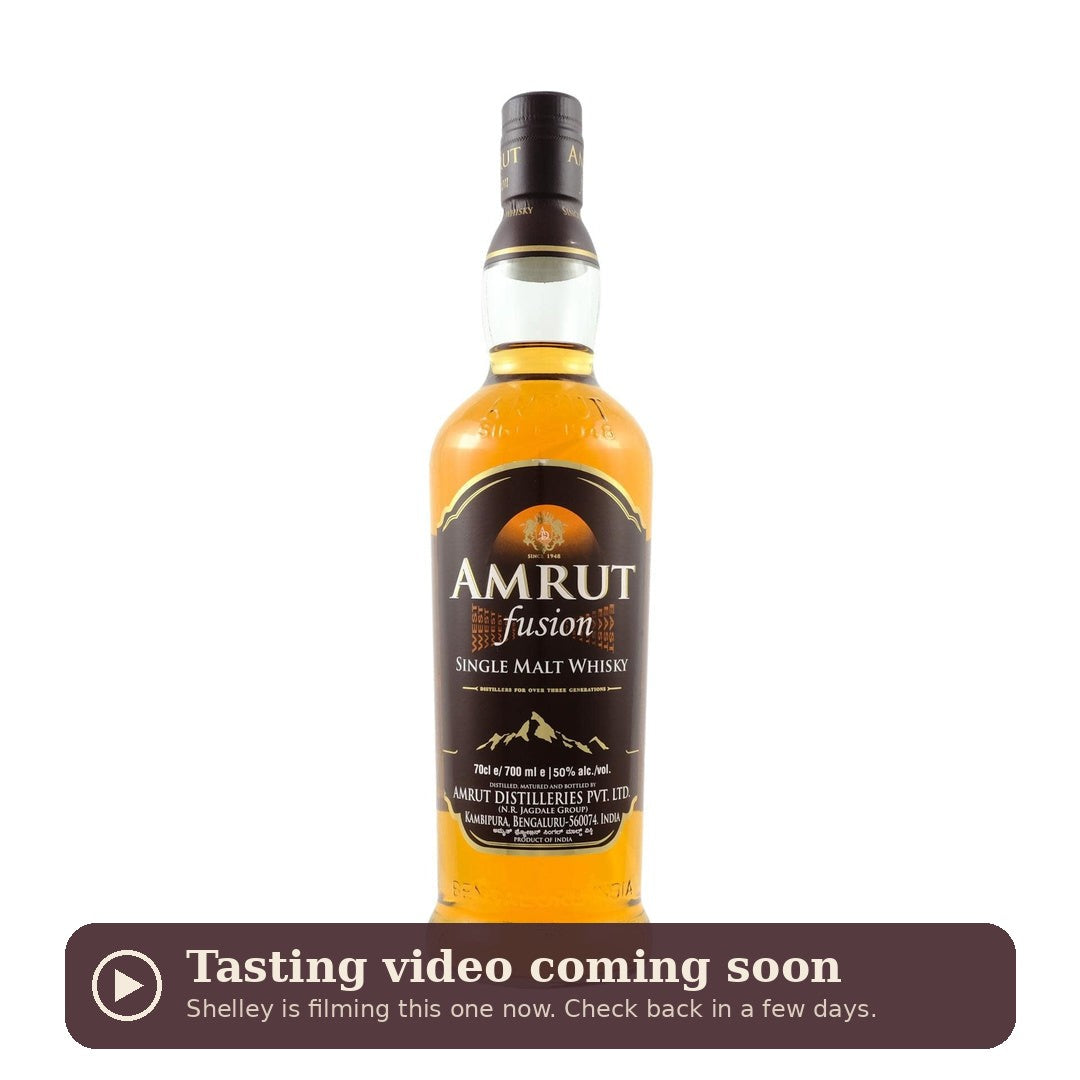 Amrut Fusion, tasting video coming soon