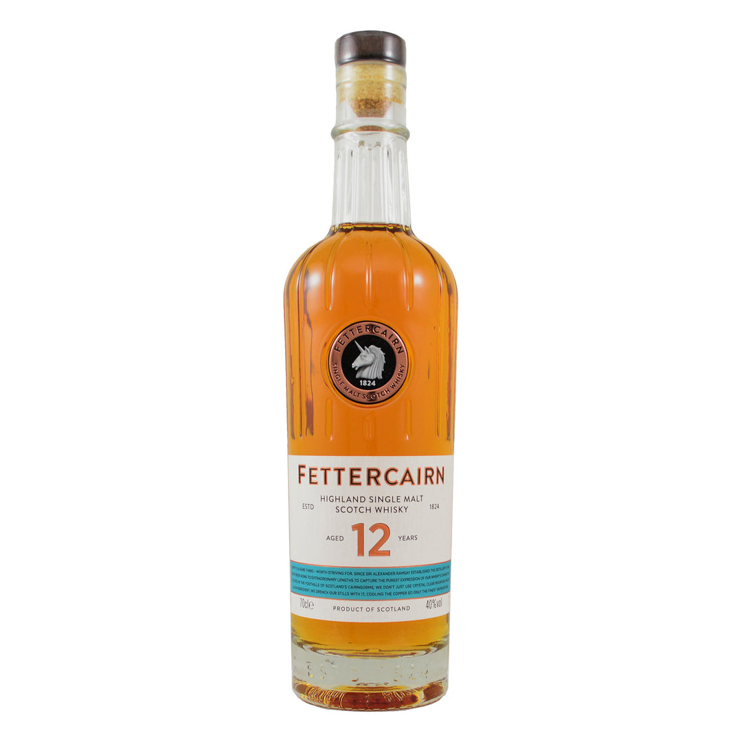 Fettercairn 12 Year Old Highland single malt Scotch whisky bottle