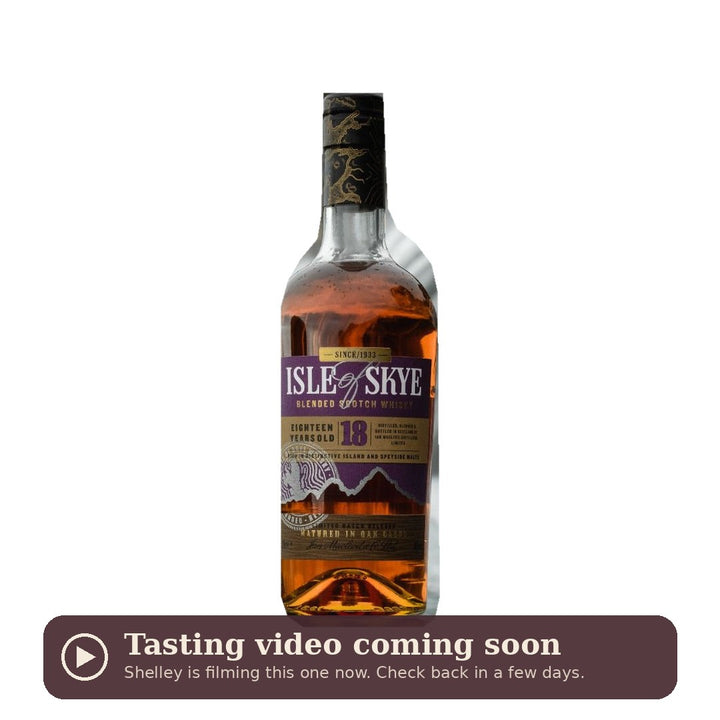 Isle of Skye 18 Year Old, tasting video coming soon