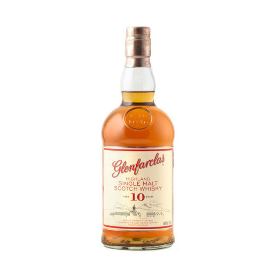 Glenfarclas 10 Year Old Single Malt Scotch Whisky bottle
