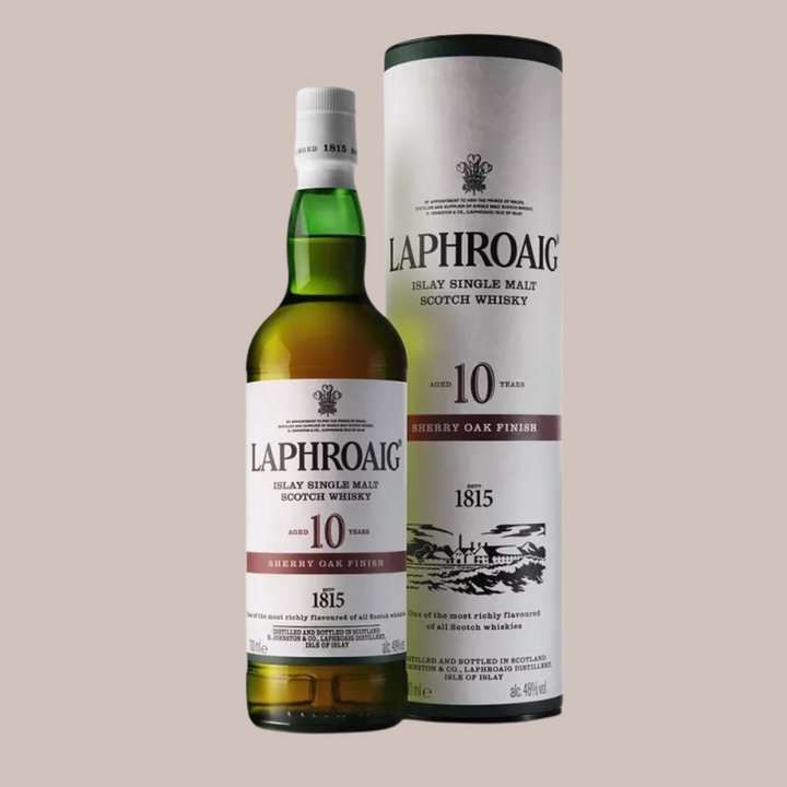 Avis sur le whisky écossais single malt Laphroaig 10 ans d'âge en fût de sherry