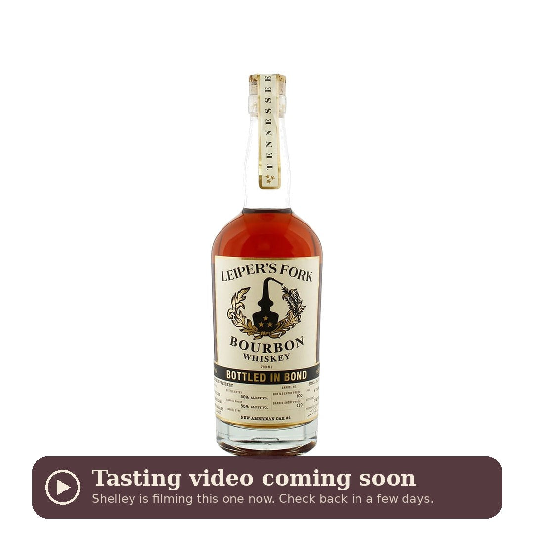 Leiper's Fork Bottled in Bond, tasting video coming soon
