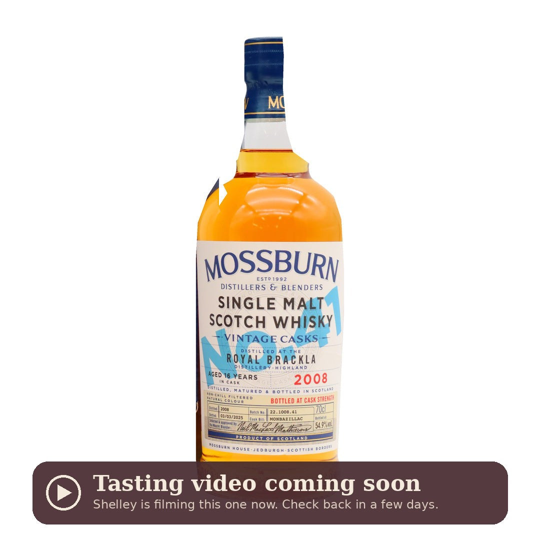 Mossburn Royal Brackla 16 Year Old, tasting video coming soon