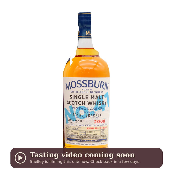 Mossburn Royal Brackla 16 Year Old, tasting video coming soon