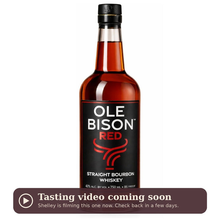 Old Bison Red Straight Bourbon, tasting video coming soon