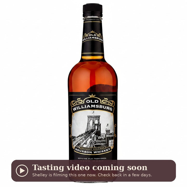 Old Williamsburg Kentucky Straight Bourbon, tasting video coming soon