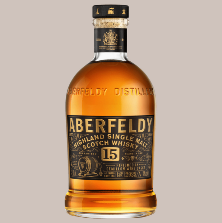 Test du whisky écossais single malt Aberfeldy 15 ans Cadillac White Wine Cask