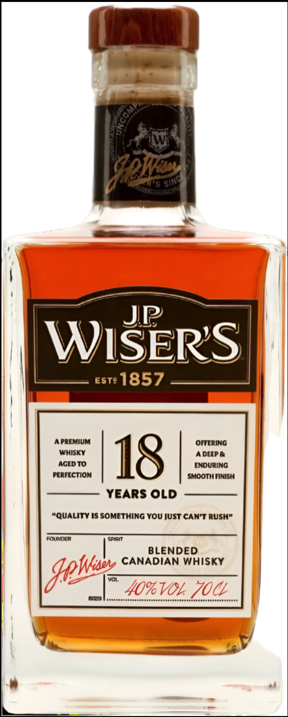 Avis sur le whisky canadien JP Wisers 18 ans