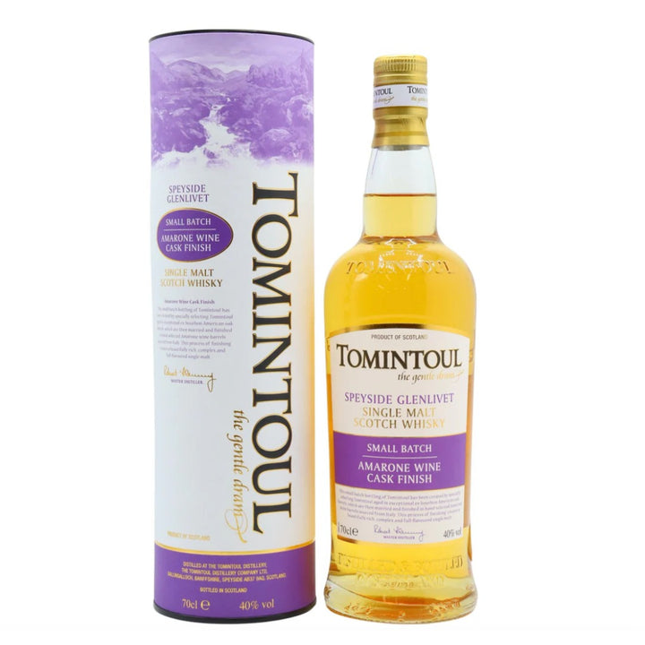 Revue du whisky écossais single malt Tomintoul Amarone Cask Finish