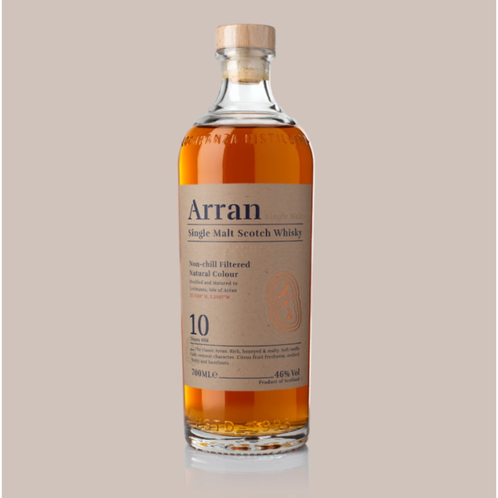 Revue du whisky écossais single malt Arran 10 ans