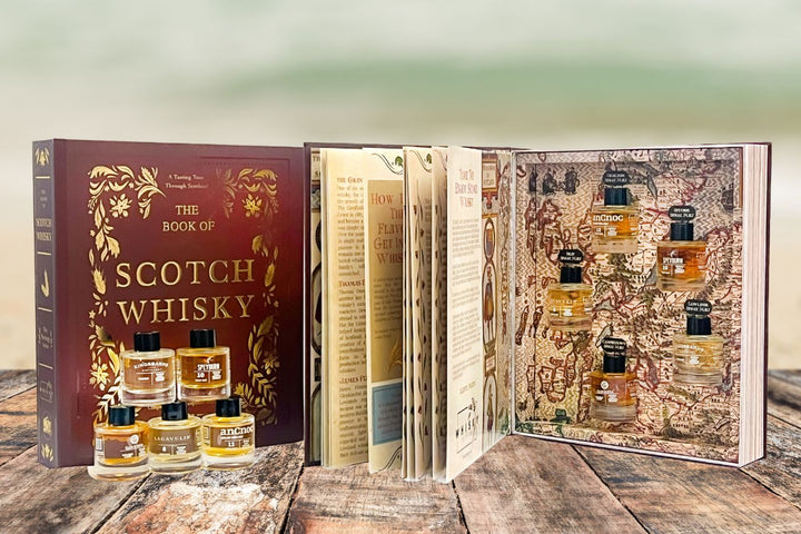 scotch whisky gift set in book