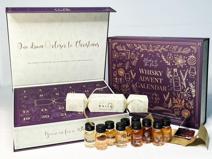 Whisky Advent Calendar - 25 Days. Whisky From Round the World. Includes Christmas Cracker & Online Videos