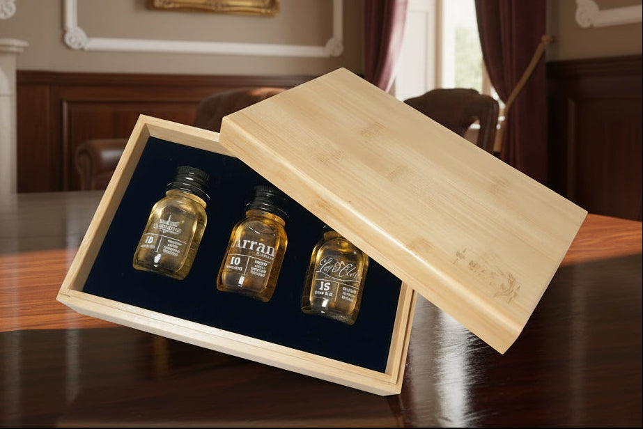 Tasting Gift Box 3 Drams Wooden Gift Box