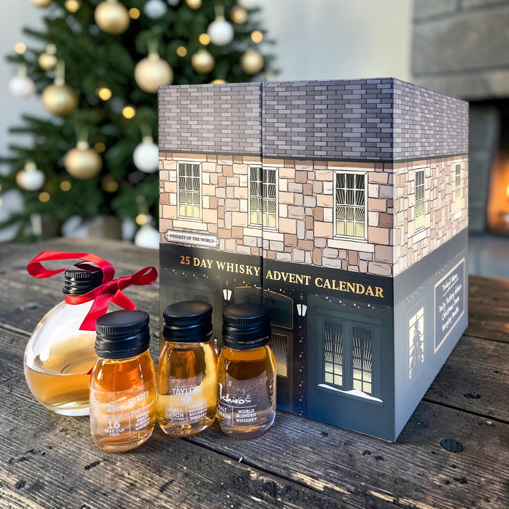 25 Day Whiskey Advent Calendar. Whisky From Round the World. Scotch|Japanese|USA|World Whisky Includes Glass Bauble &amp; Online Tasting Videos